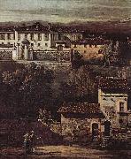 Bernardo Bellotto Das Dorf Gazzada, Blick von Sud-Ost auf die Villa Melzi d'Eril painting